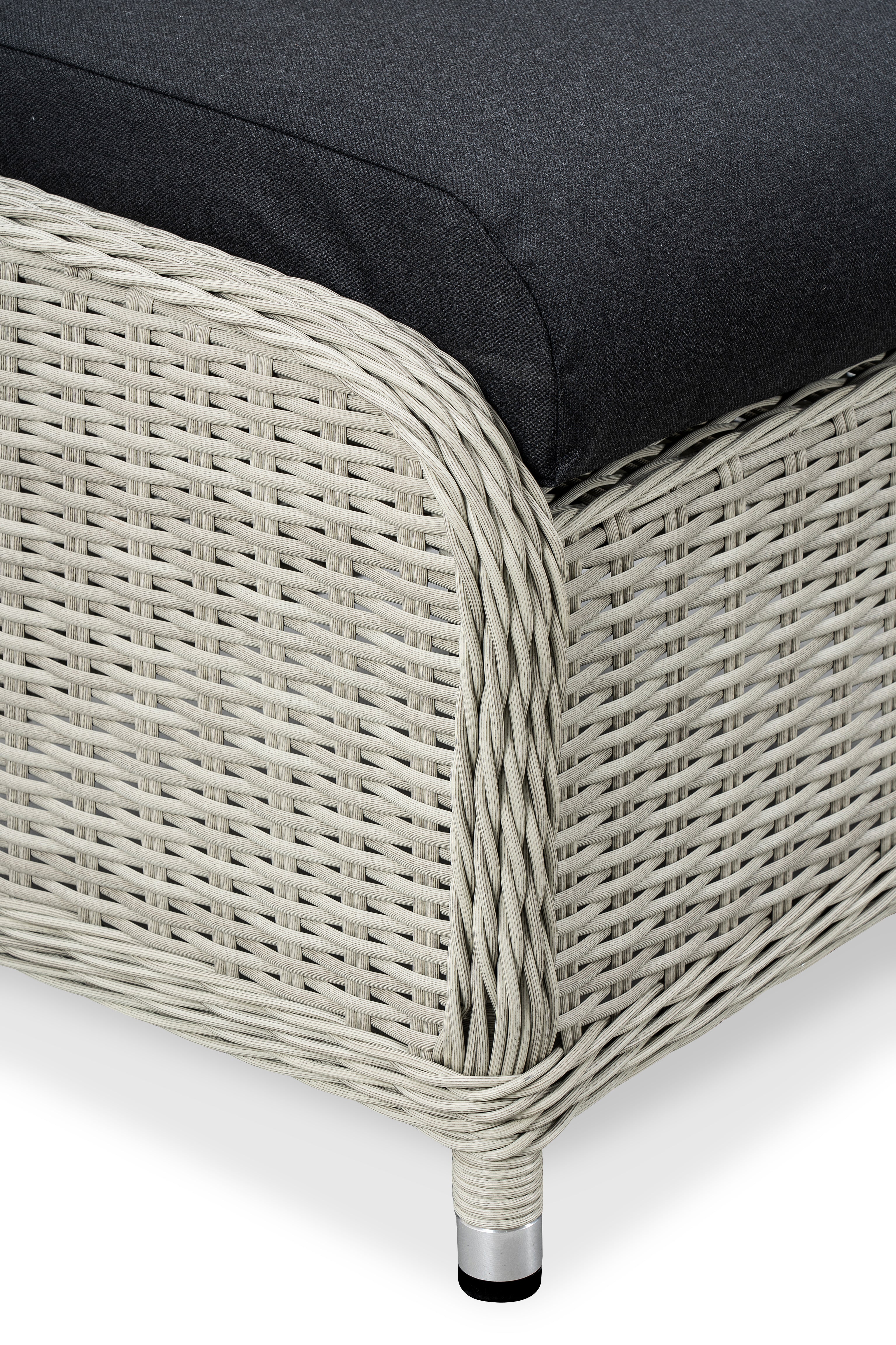 LARA Rattan adjustable Lounge Set of 2 and side table