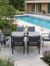 ARROW Aluminium Dining set - rectangle table